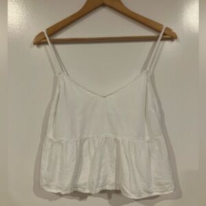 A&F Trapeze Cami – White, Size Small